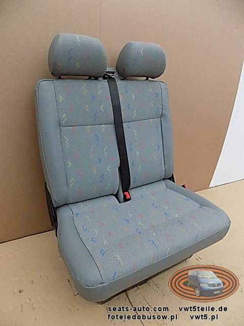 Seat VW T5 double bench passenger seat inca leatherette LHD front