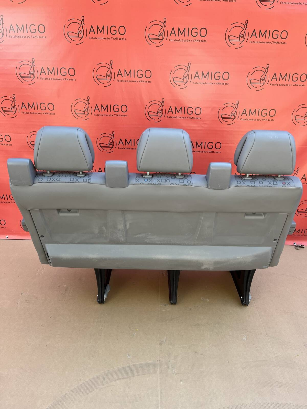 Seat VW Crafter I Mercedes Sprinter W906 2006-2016 rear triple bench OX armrest