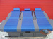 Bench rear triple seat VW T5 Multivan Caravelle Anthracite Blue