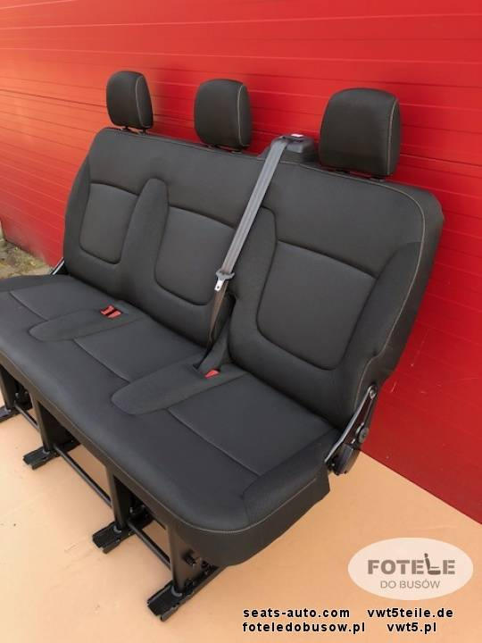 Seat triple bench Renault Trafic Opel Vauxhall Vivaro NV300 Talento belts set
