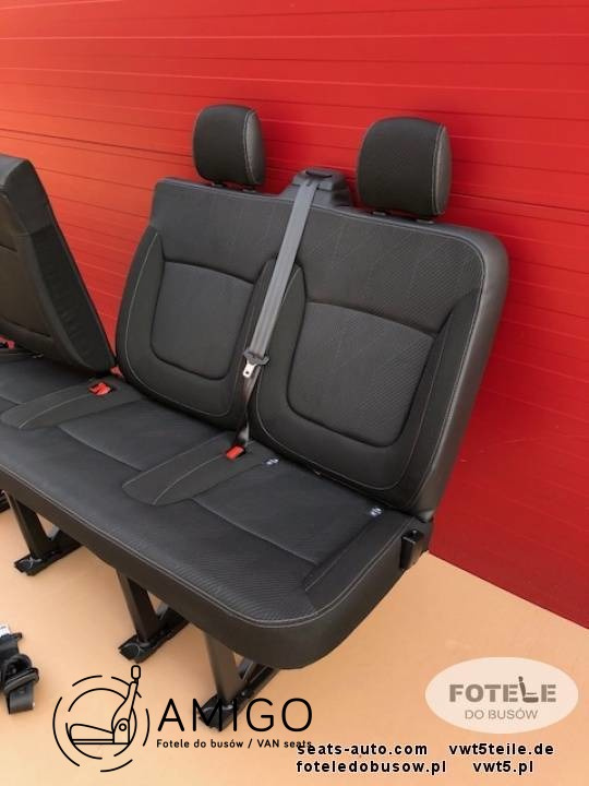 Seat triple bench Renault Trafic Opel Vauxhall Vivaro NV300 Talento belts set
