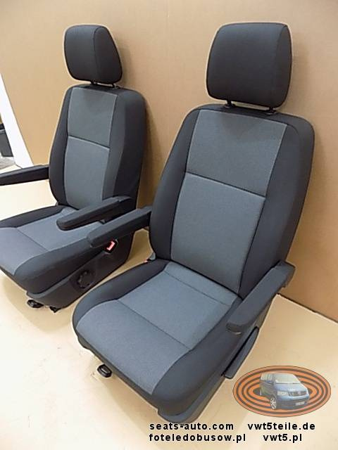 Seats seat set VW T6 T5 double front AUSTIN armrests comfort driver passenger
