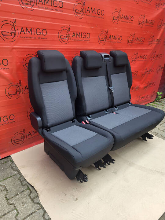 Bench rear triple double + single seat Toyota Proace Traveller Spacetourer Expert Vivaro C