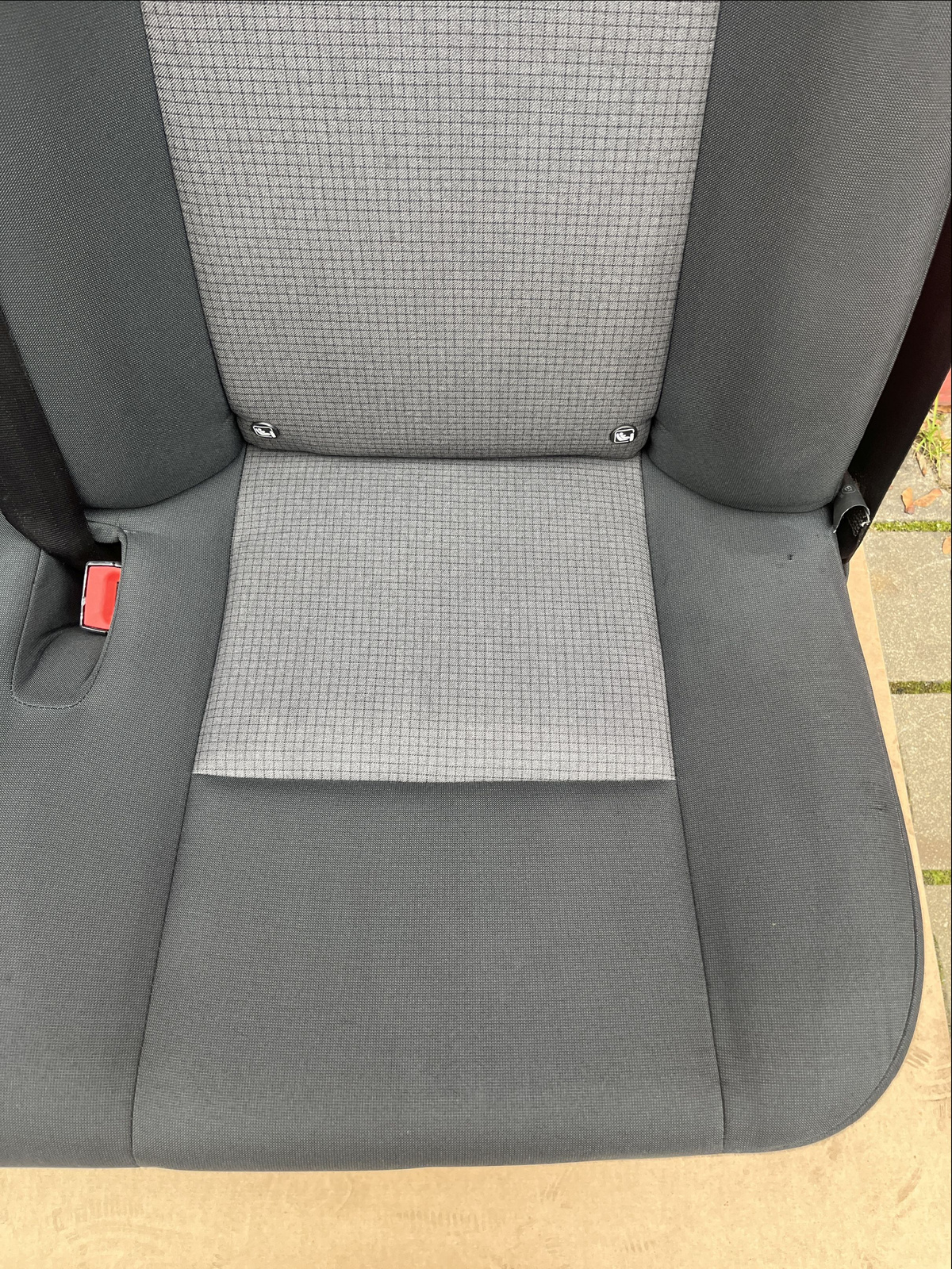 Seat Ford Transit Custom bench triple rear Crew Cab belts Quadrant