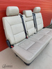 Bench rear triple seat VW T5 beige leather Multivan Caravelle t6