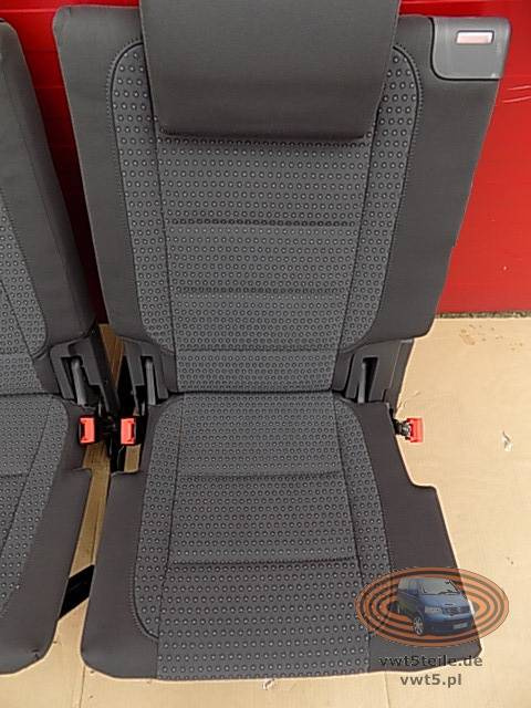 VW Touran 2003-10 rear folding seats set left right dark grey 3rd row