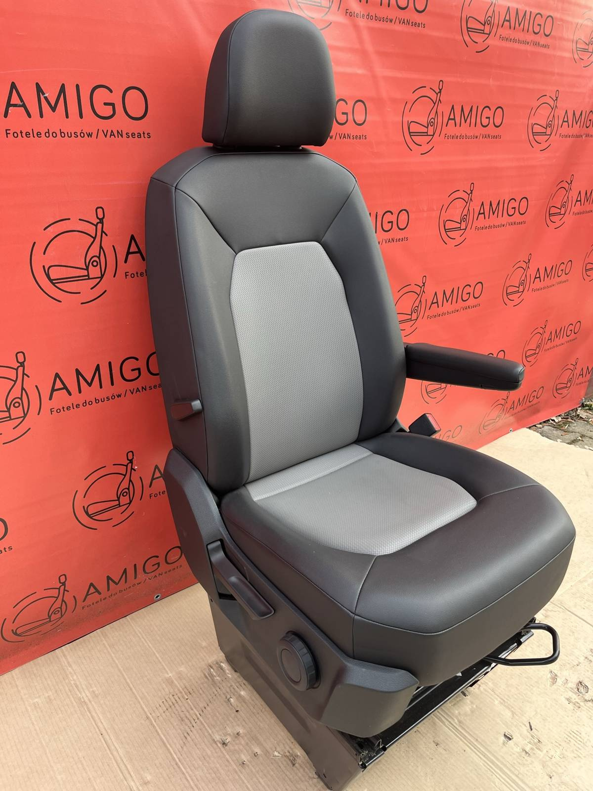 Seat VW Crafter II MAN TGE 2016-2023 EU passenger | UK driver captain seat armrest Mesh