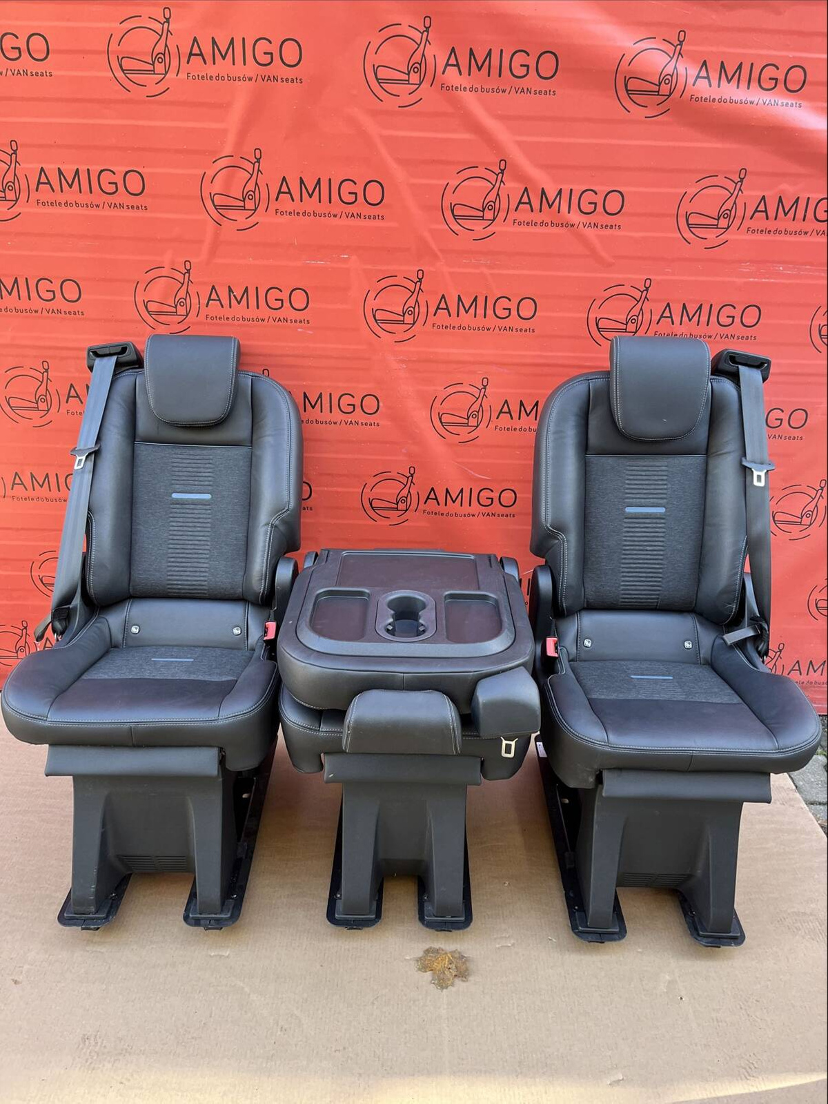 Seat Ford Transit Custom Tourneo bench rear folding seats 3x single seat ACTIVE