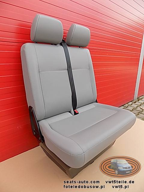 Seat bench double passenger VW T5 Transporter GP Facelift front SKY LHD