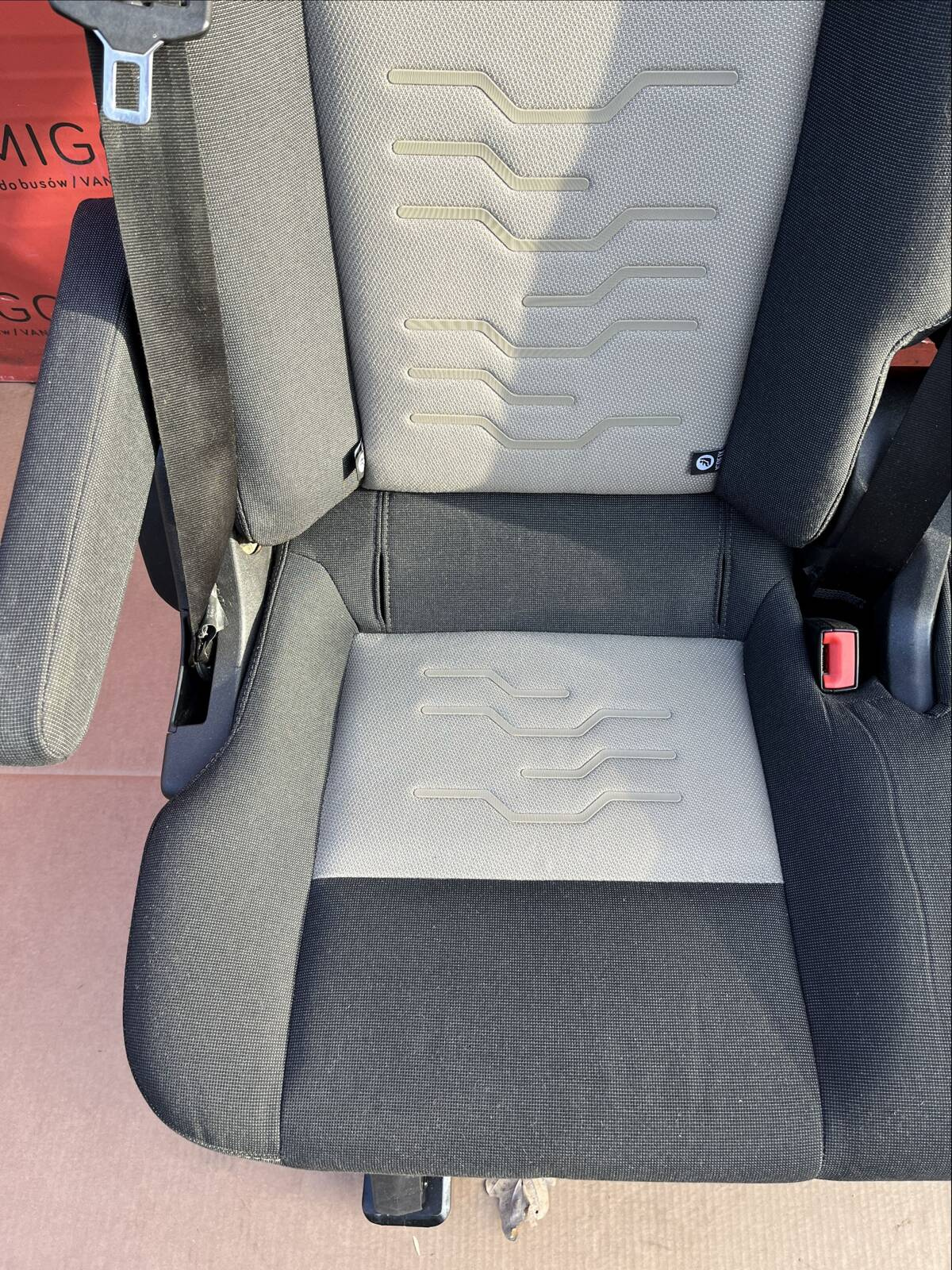 Seat Ford Transit Custom ECKO bench rear seats armrests 2nd row RHD