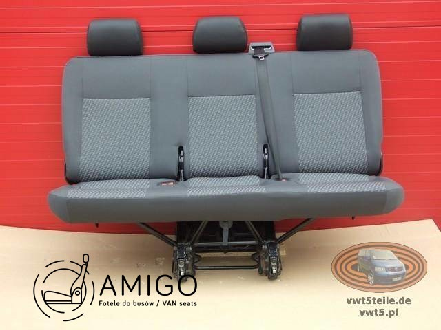 Bench rear triple seat VW T5.1 T5 Transporter Tasamo t6