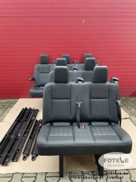 Seats Mercedes Sprinter W907 set rear triple bench + 2x double LEATHER seat