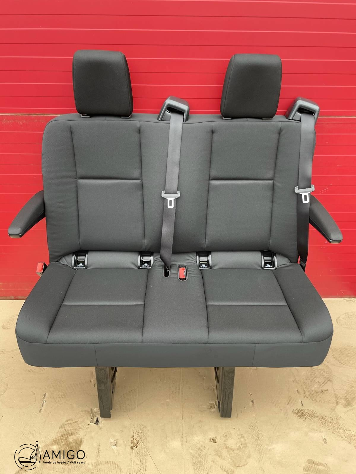 Seat Mercedes Sprinter W907 rear double bench MATURIN isofix with armrests