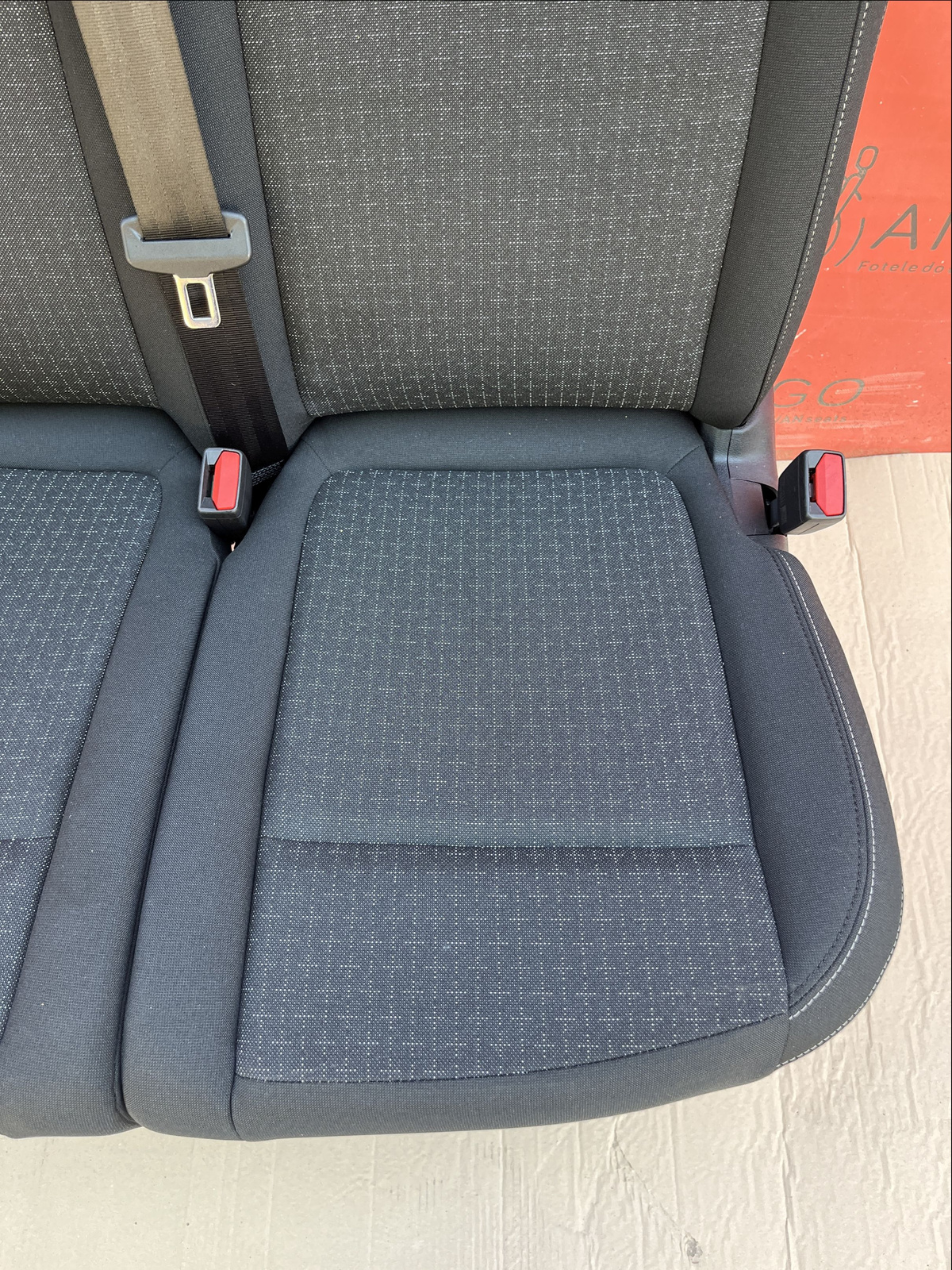 New Ford Transit Custom 23-25 Plus black onyx double front passenger seat LHD