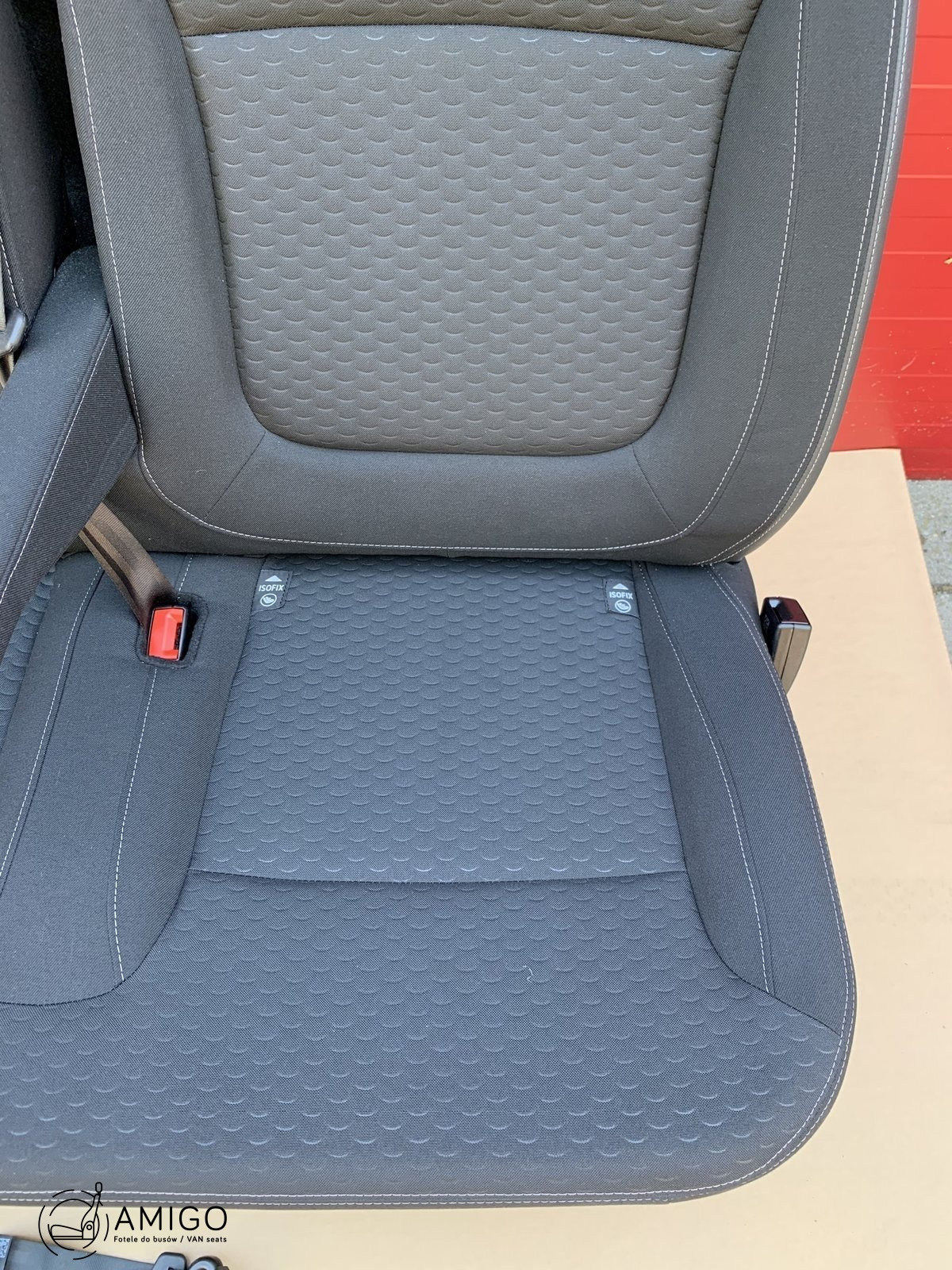 Seat triple bench Renault Trafic Opel Vauxhall Vivaro NV300 Talento belts set