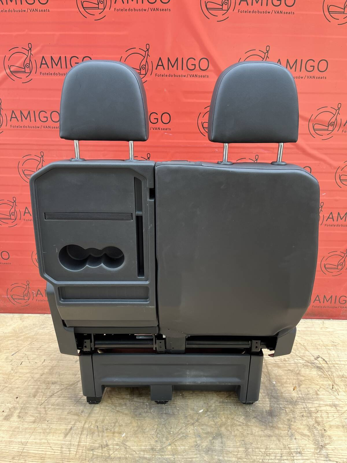 Seat VW Crafter II MAN TGE 2016-2025 double bench passenger seat front LHD Marathon