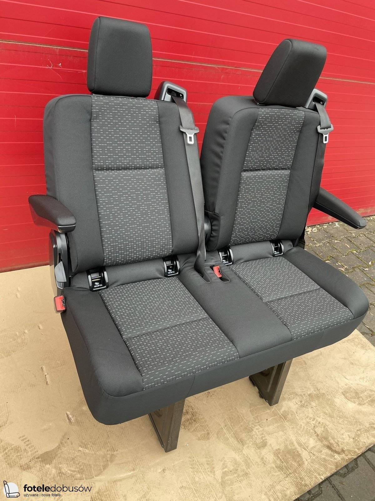 Seat Mercedes Sprinter W907 rear double bench Caluma isofix with armrests