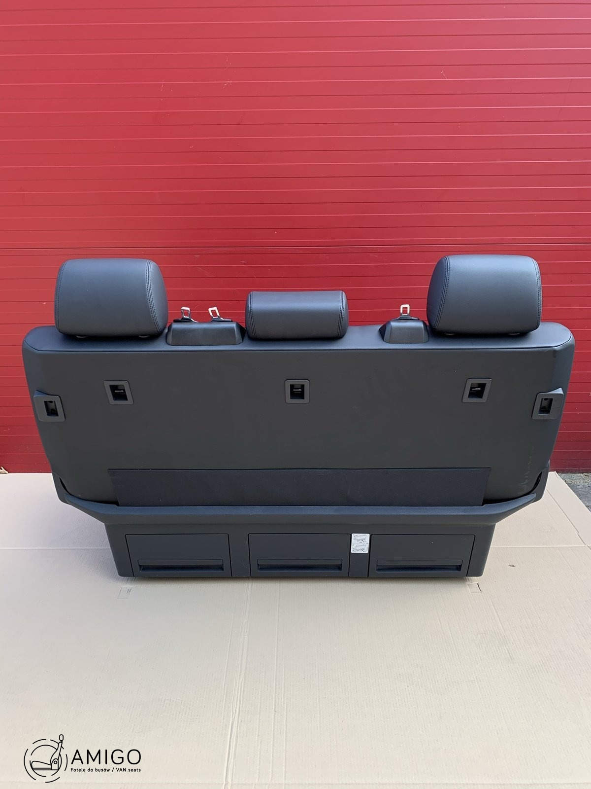 Bench rear triple seat VW T6.1 leather Artvelour Palladium alcantara Multivan Caravelle t5