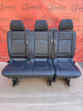 Rear Seats 2+1 bench single seat MERCEDES W639 Vito Tourer Viano leatherette RHD