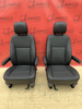 Driver passenger Captain seats seat VW T6 Black leather Caravelle t5