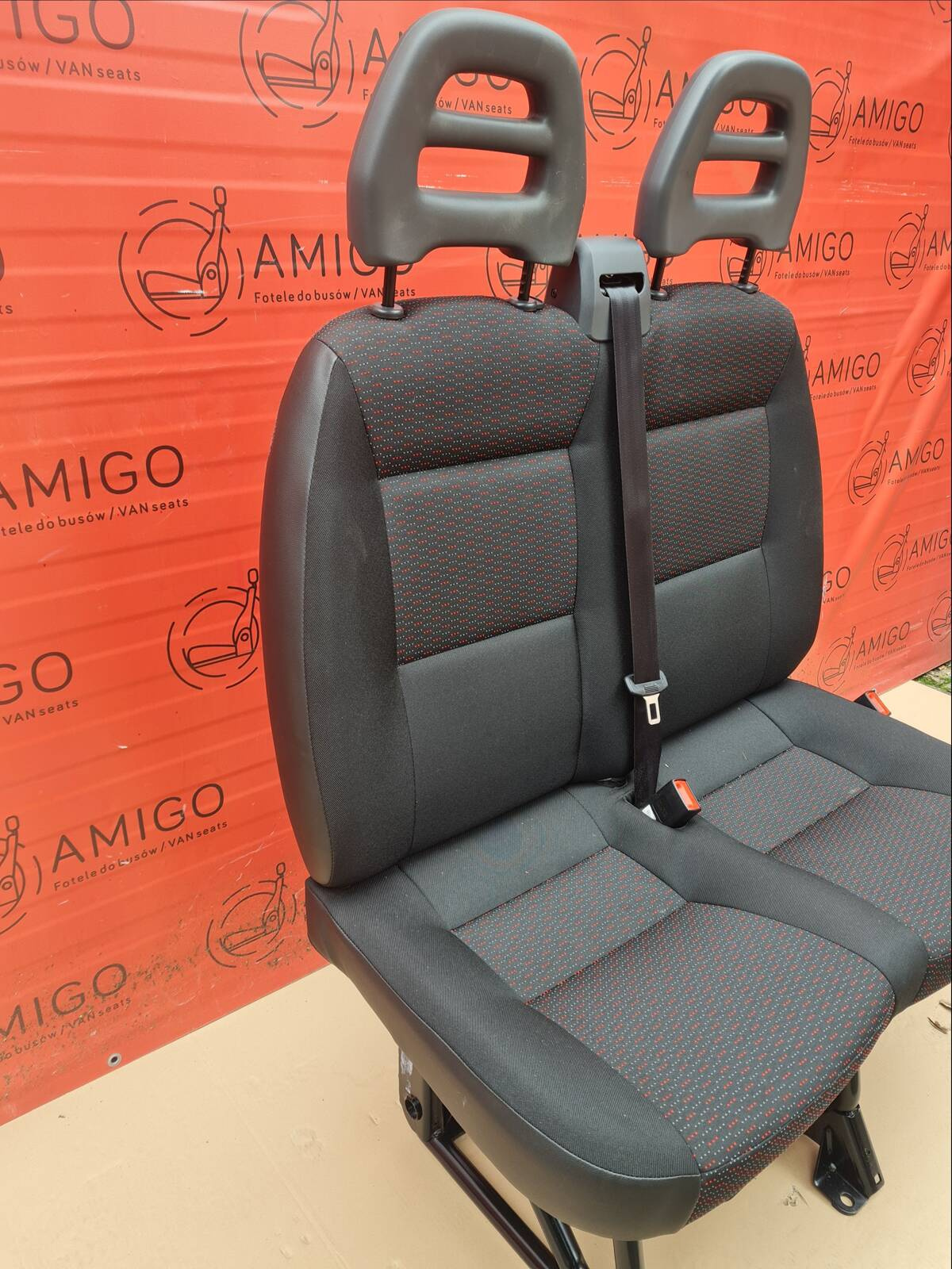 Seat Fiat Ducato Boxer Jumper Relay double front bench cupholder passenger LHD