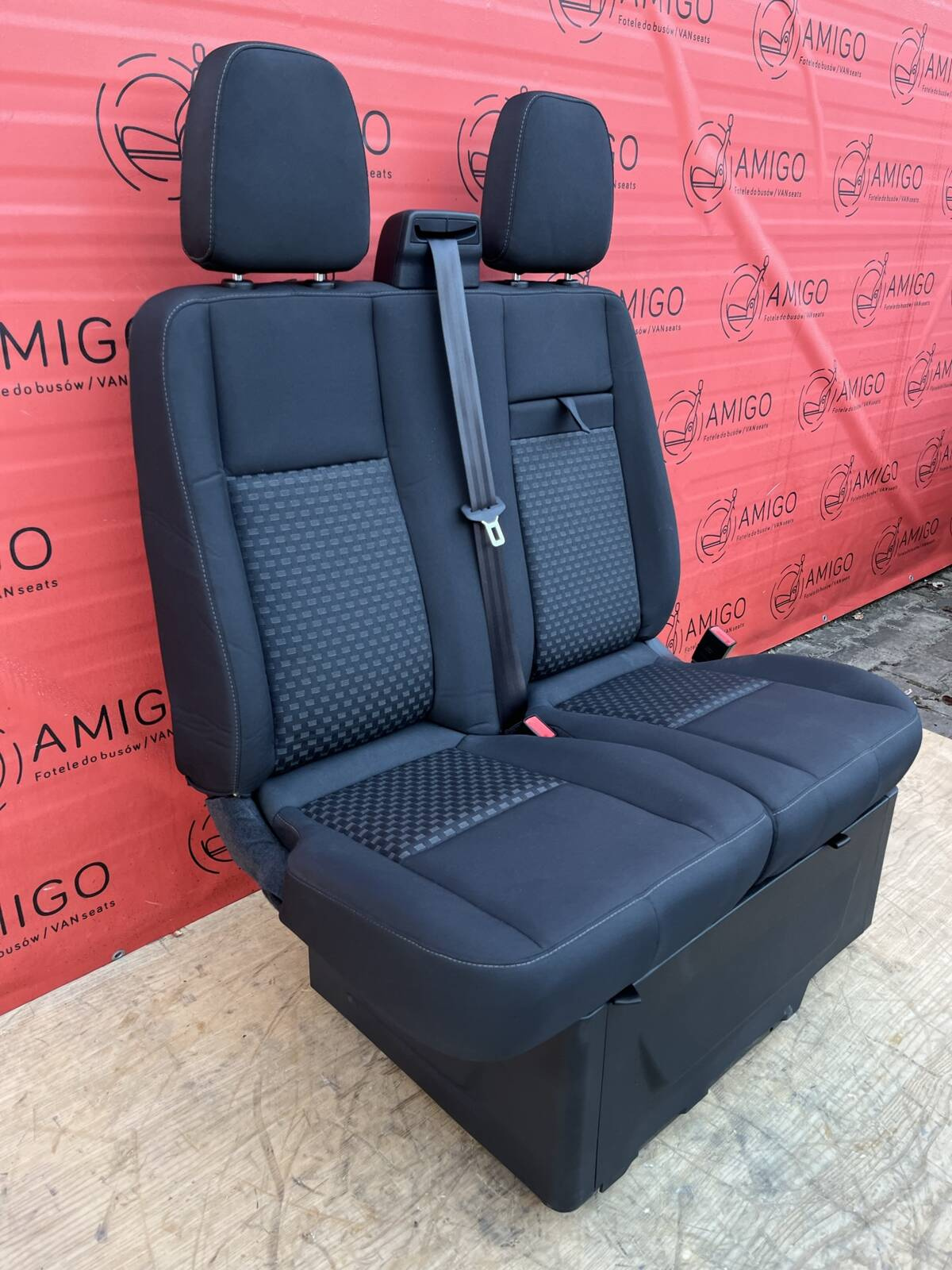 Seat Ford Transit bench double front passenger LHD Capitol heated