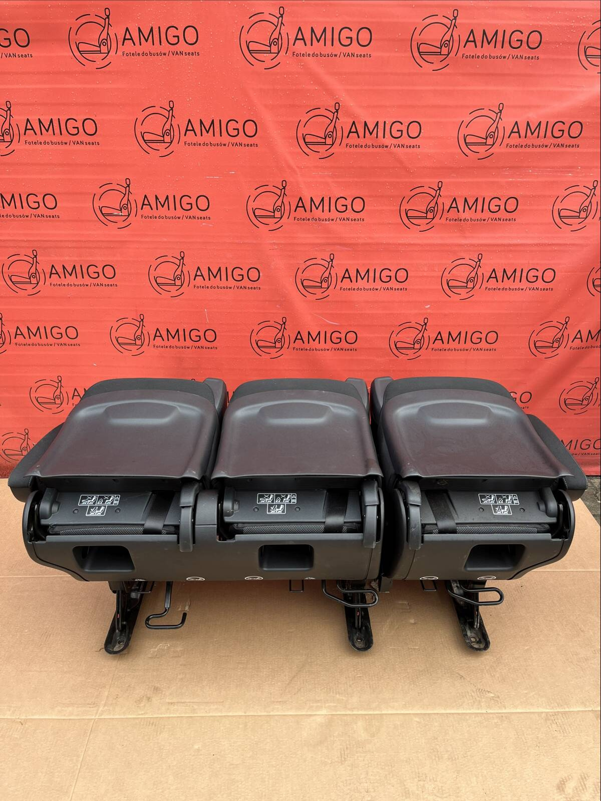 Rear Seat Triple bench single 2+1 MERCEDES W447 V-Class Vito SANTIAGO LHD