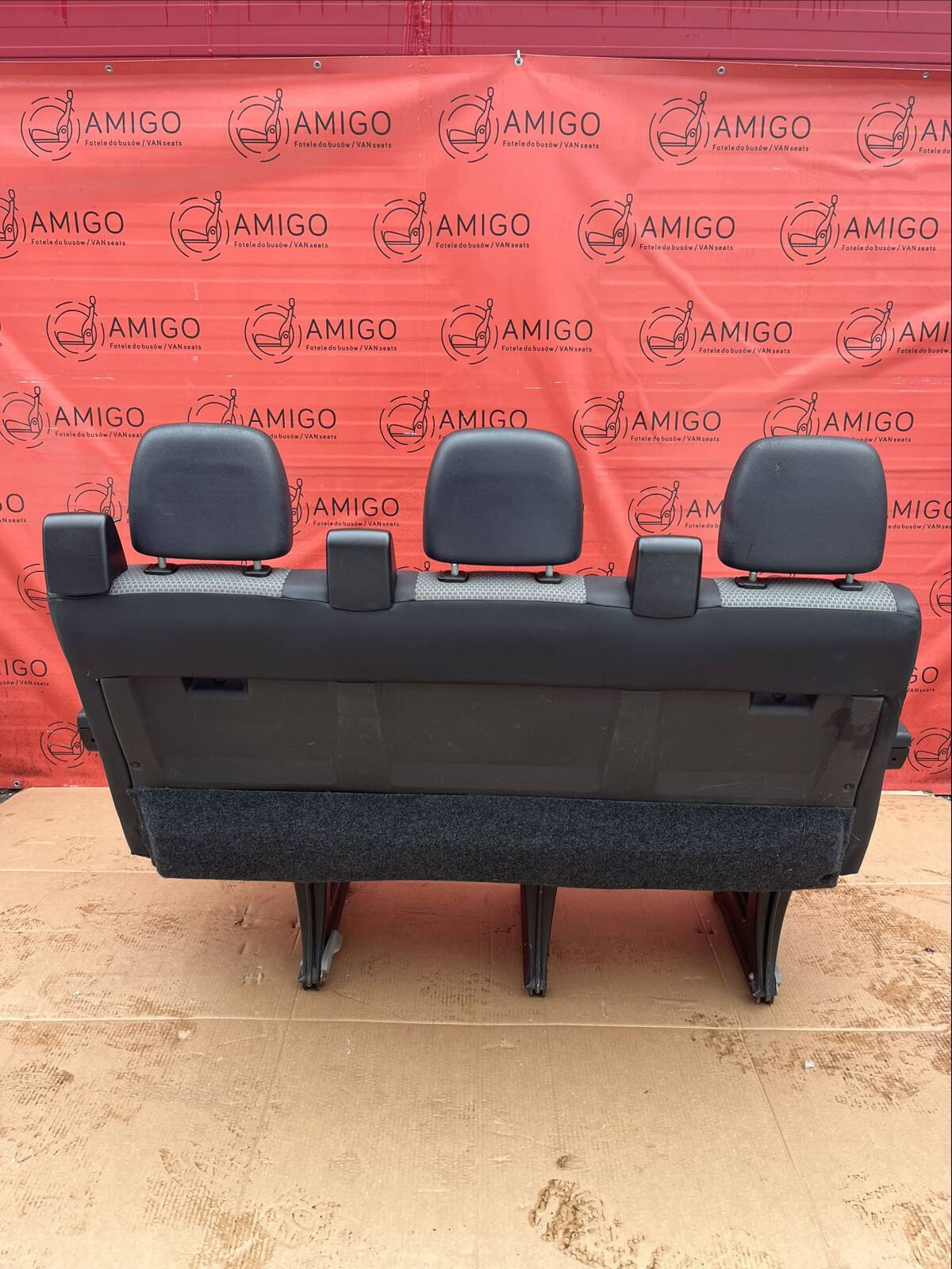 Seat Mercedes Sprinter W906 VW Crafter I 2006-2016 rear triple bench Brassao