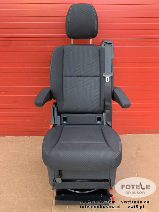 Seat single rear swivel Renault Trafic SpaceClass V-class W447 Black JAVA