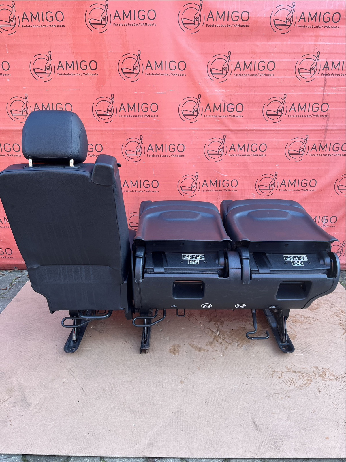 Rear Seats 2+1 bench single seat comf MERCEDES W447 Vito Tourer Leatherette RHD