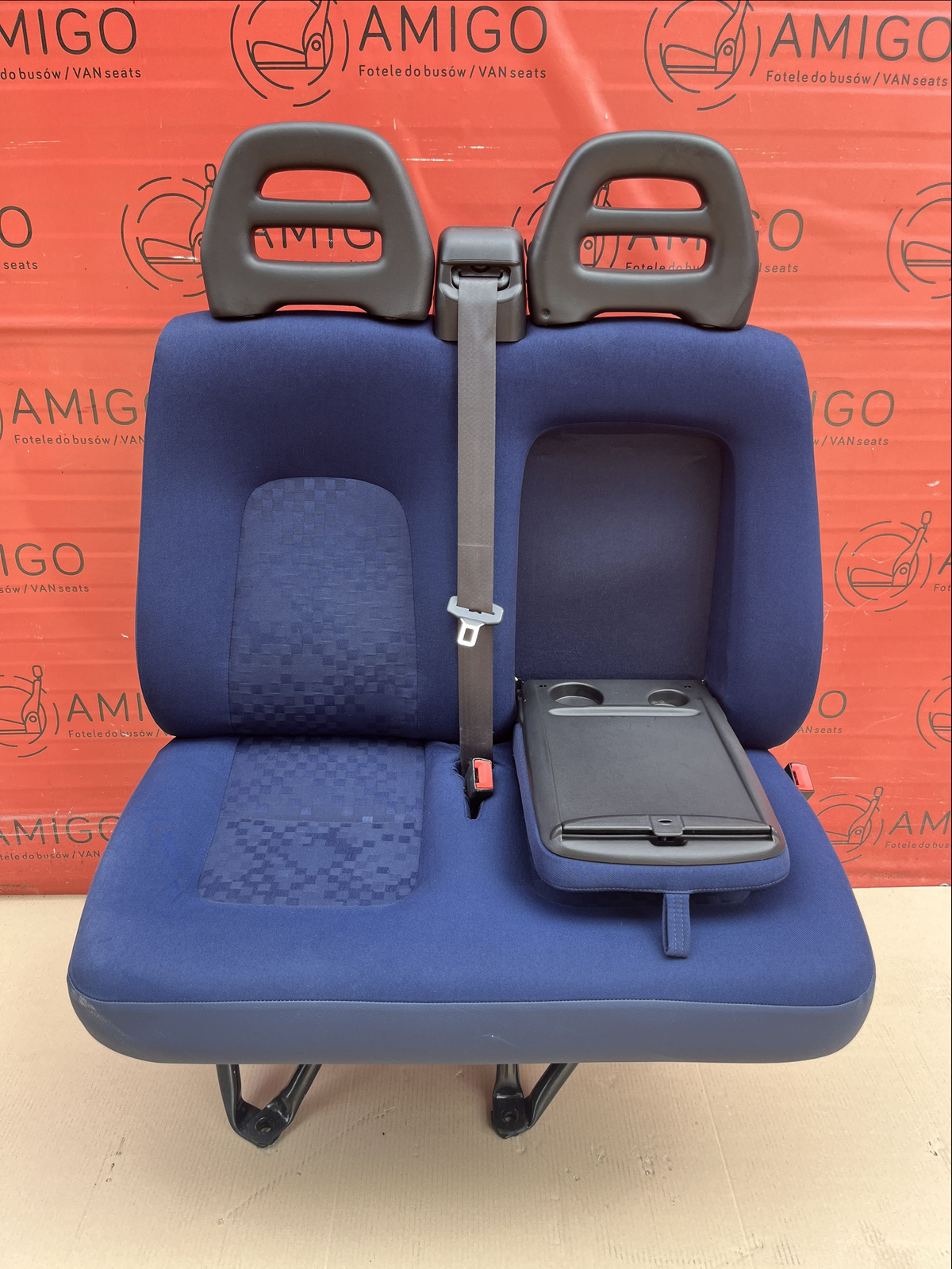 Seat Fiat Ducato Boxer Jumper Relay double front bench cupholder passenger LHD