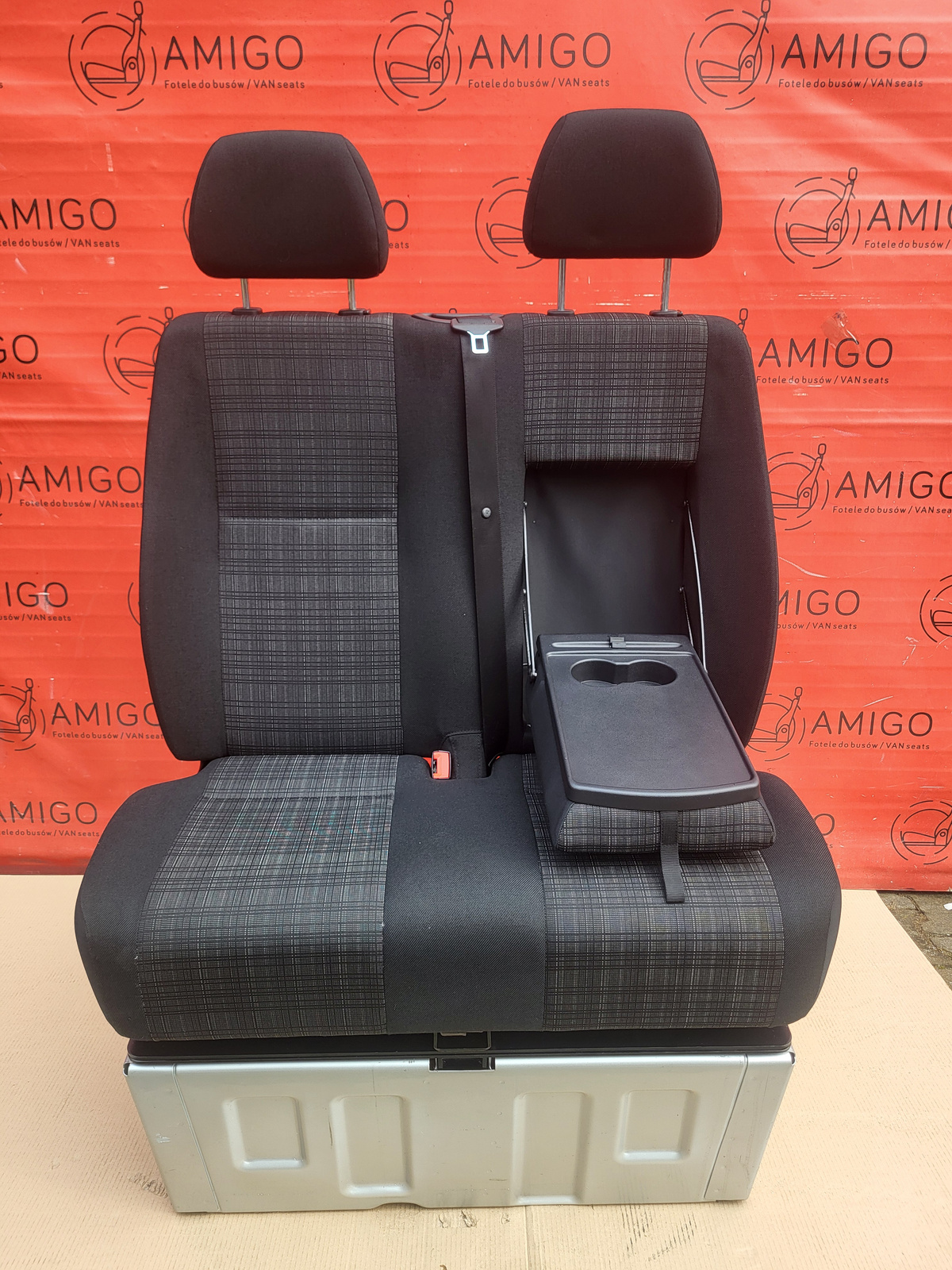 Seat Mercedes Sprinter W907 W910 Bench front double Tunja fabric LHD swivel