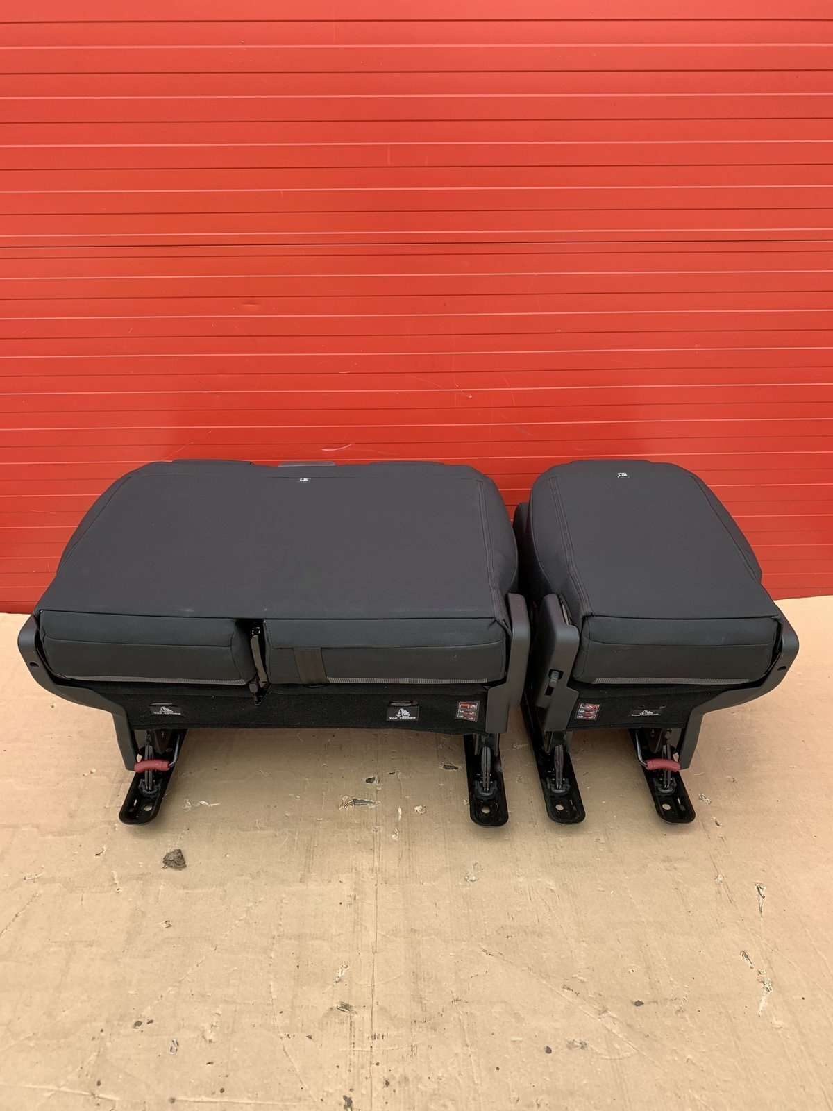 Bench rear triple double + single seat Toyota Proace Traveller Spacetourer Expert Vivaro C belts mounts