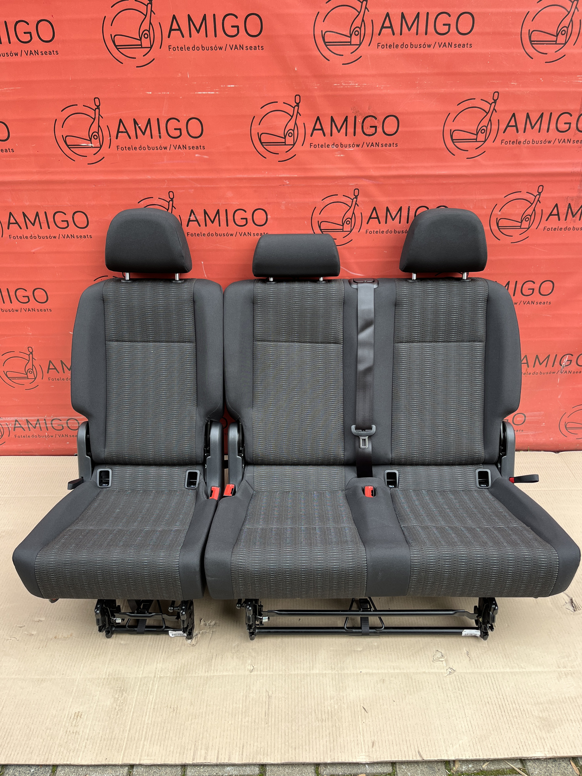Seat rear bench double VW Caddy second row PANDU