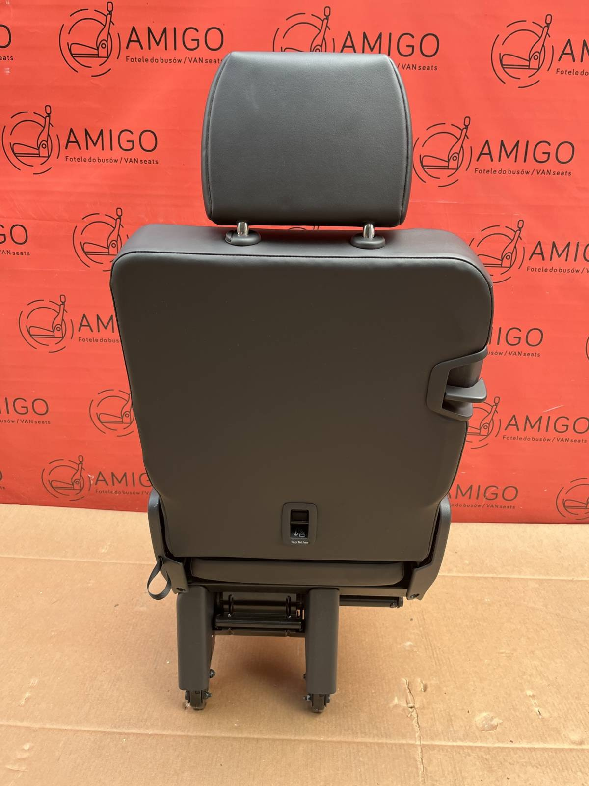 rear seat single right side VW T6 Transporter Titan Black MESH t5 folding