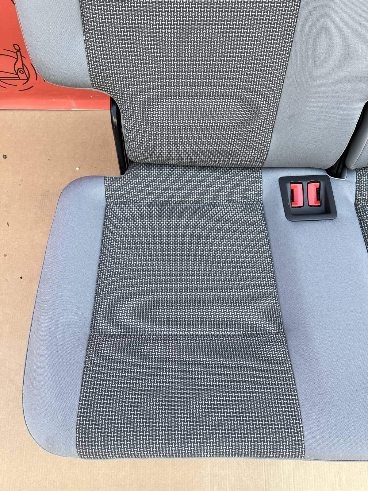 Bench rear triple seat VW T5.1 T5 Timo Grey 4th Row