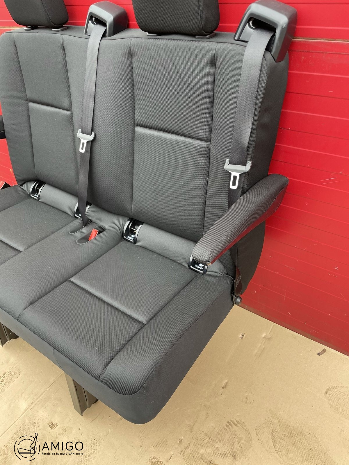 Seat Mercedes Sprinter W907 rear double bench MATURIN isofix with armrests