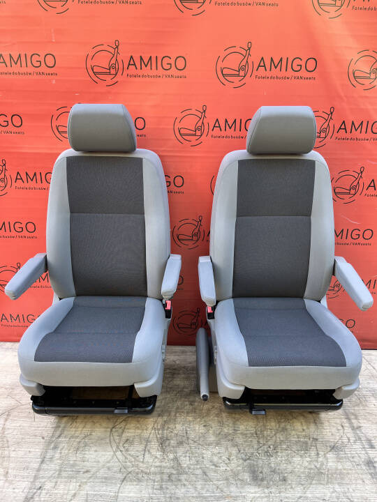 Seats VW T6 T5 front driver passenger seat Austin Grey Comfort base