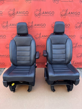 Front passenger driver seats leather Peugeot Traveller Proace Spacetourer Expert Jumpy Zafira Vivaro Scudo