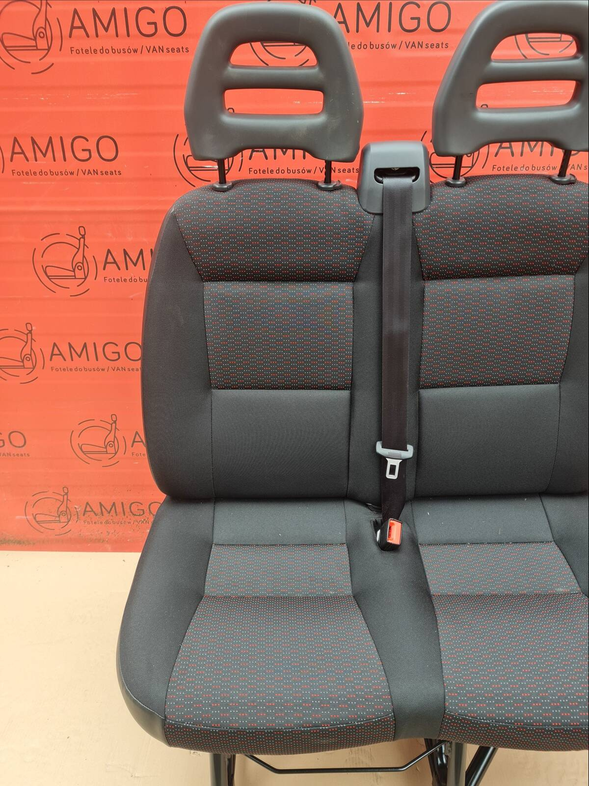 Seat Fiat Ducato Boxer Jumper Relay double front bench cupholder passenger LHD