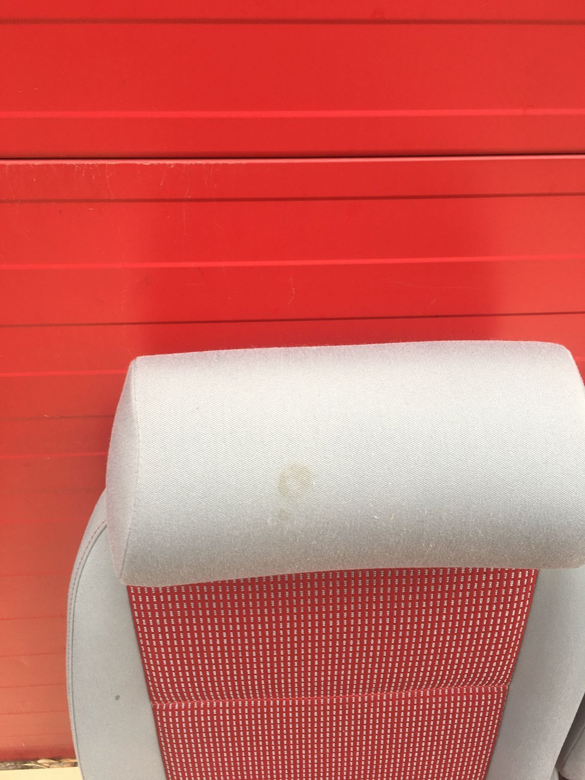 Seat rear bench double VW Caddy second row red grey