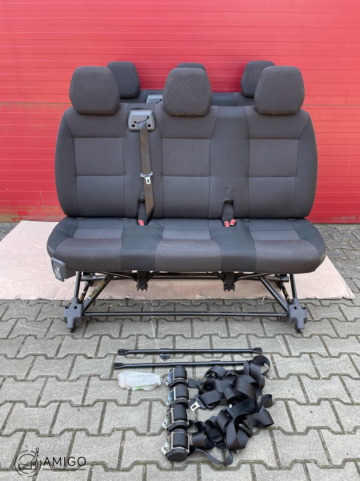 Seat Fiat Ducato Boxer Jumper Citroën Relay LHD bench triple rear isofix seats