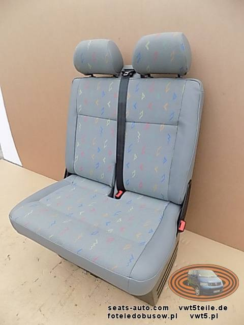 Seat VW T5 double bench passenger seat inca leatherette LHD front