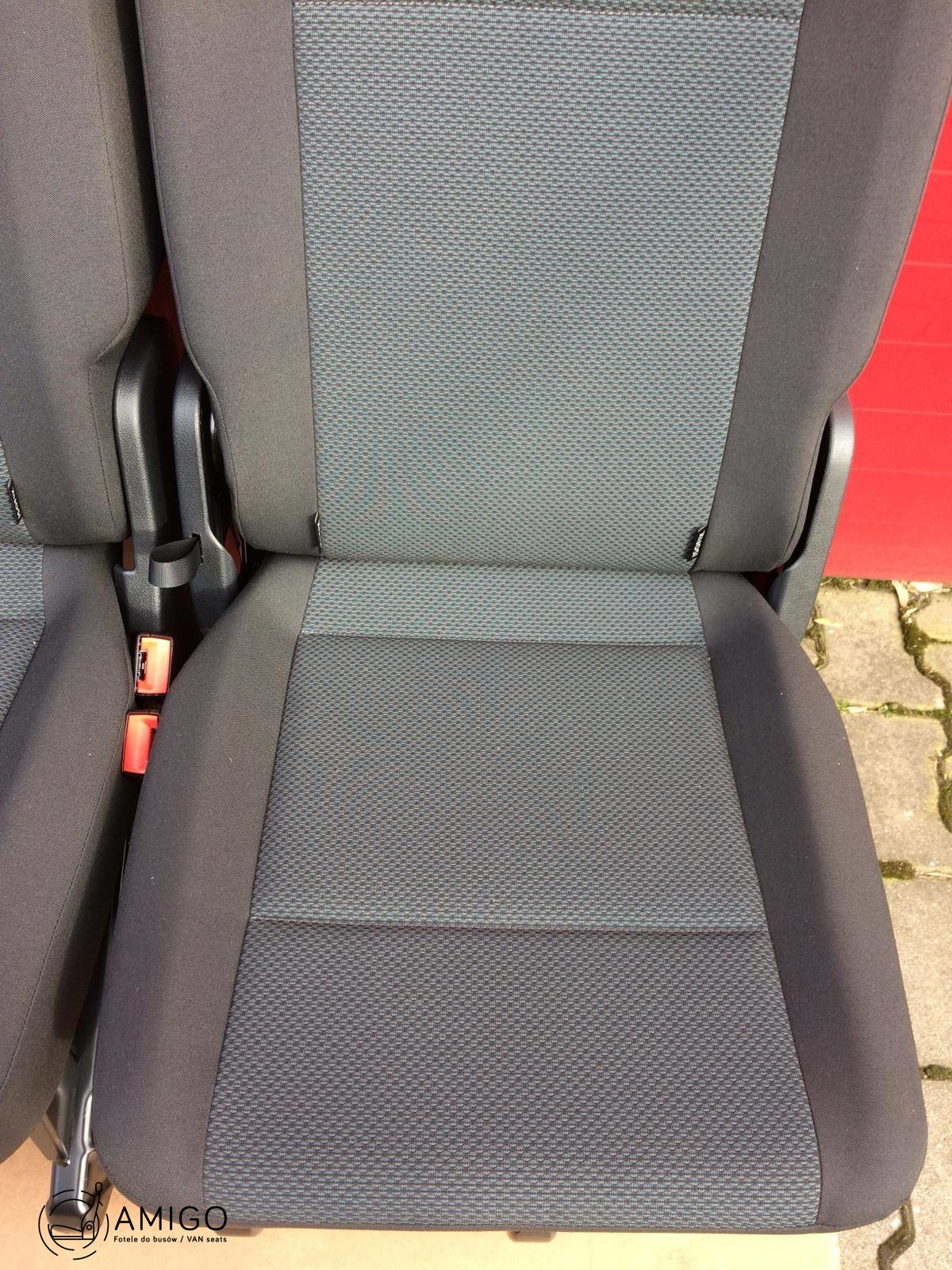 Bench rear triple seat VW T6 Transporter SIMORA t5 3x single SET brackets belts