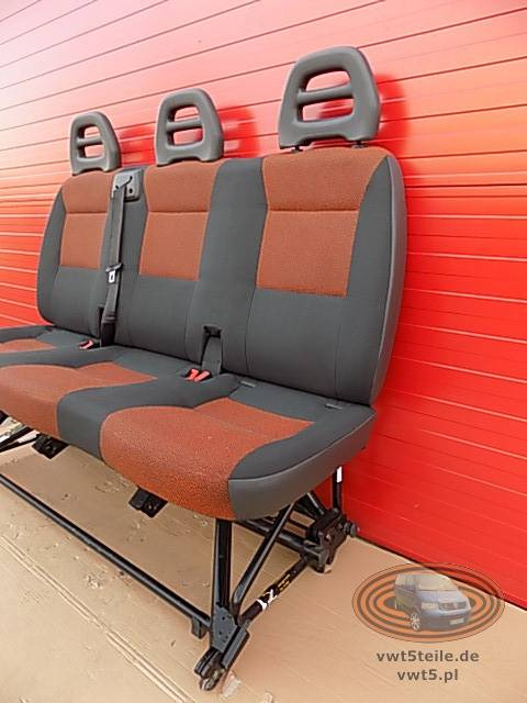 Seat Fiat Ducato Boxer Jumper Citroën Relay bench triple rear isofix