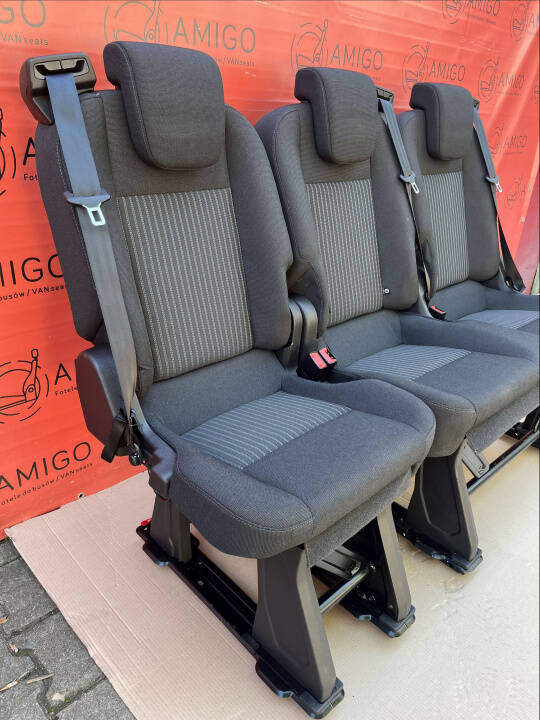Ford Transit Custom Combi Seat 2+1 Single Seat Bench Seats Blue Lane