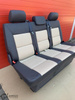 Bench rear triple seat VW T5 T5.1 beige anthracite leather Multivan Caravelle 