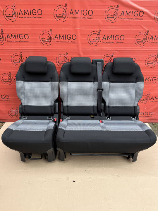 Bench rear triple seat Toyota Proace Verso Traveller Spacetourer Expert Zafira