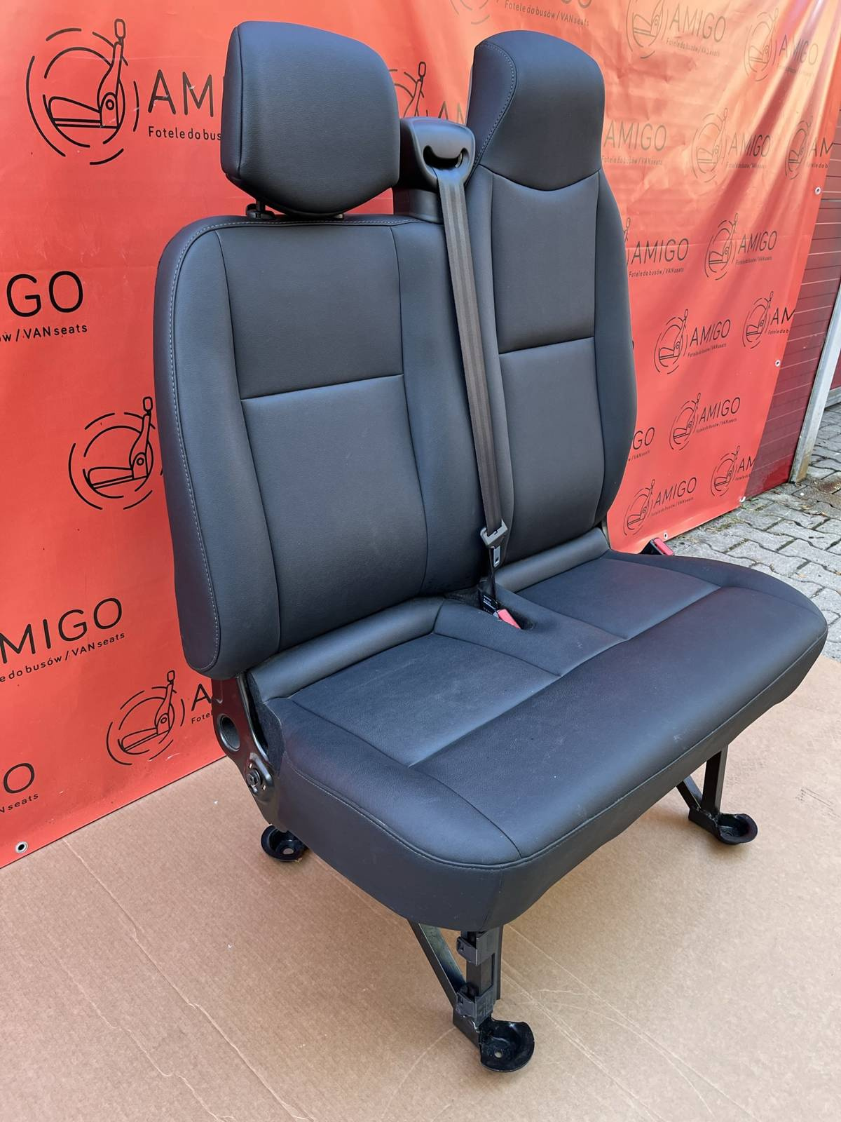 Seat Opel Vauxhall Movano Master NV400 double front bench passenger leatherette LHD