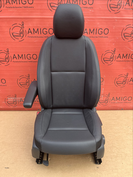 Seat Mercedes Vito W447 UK passenger | EU driver armrest adjustments Leatherette Airbag